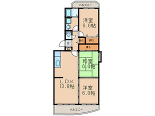 サンシャイン篠栗２号館の物件間取画像